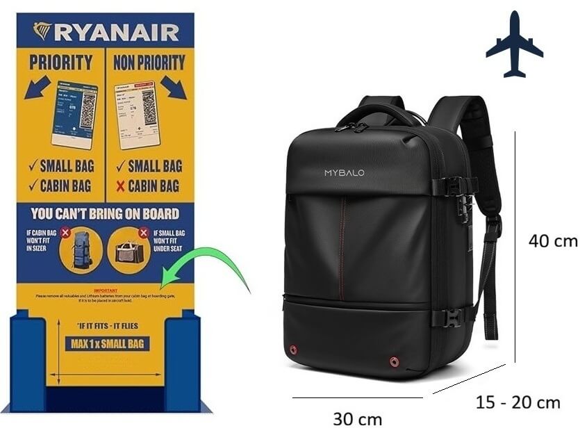 FLY osobni zavazadlo Ryanair